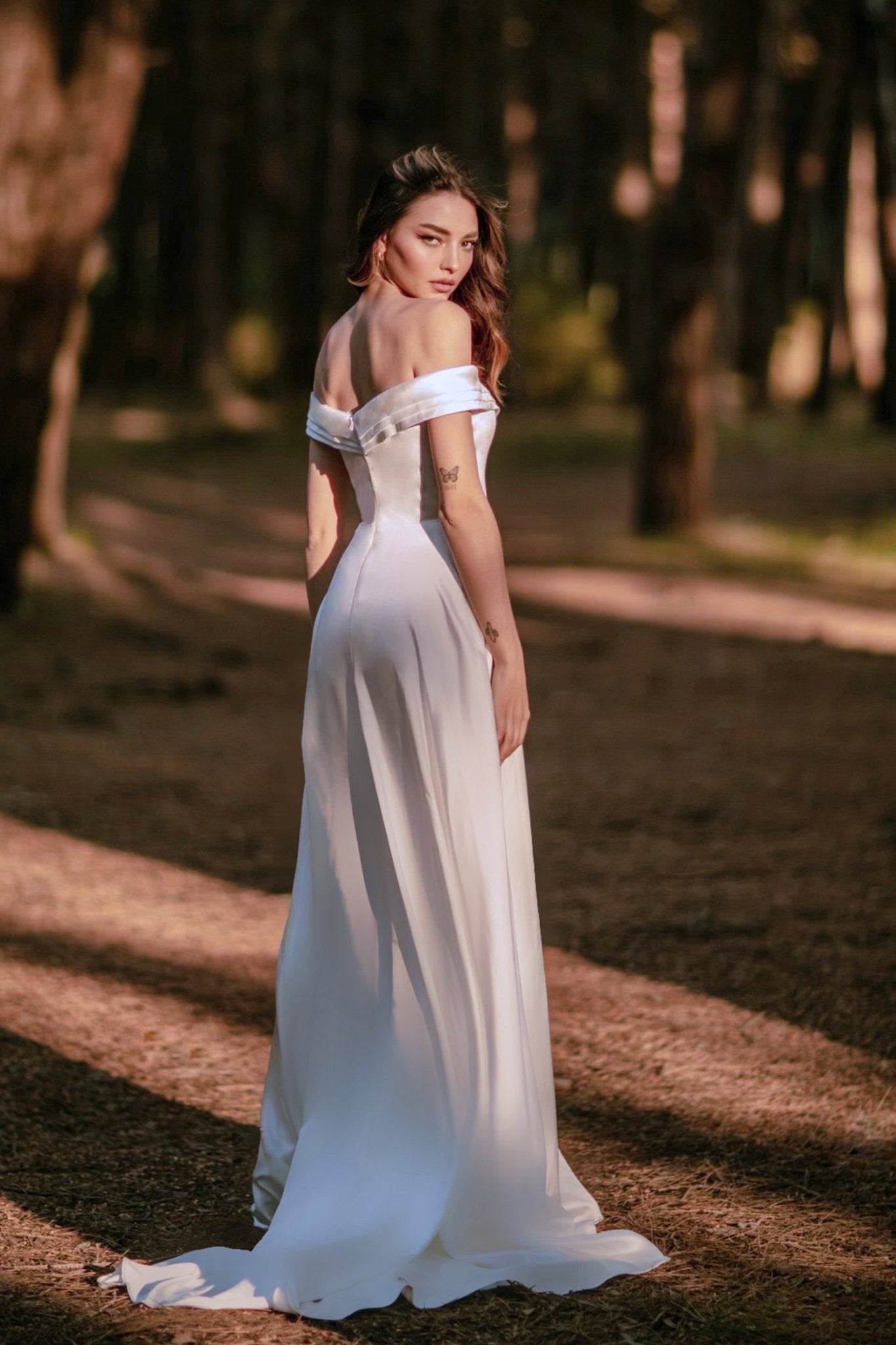 Tina Holly Couture TW101 Off White Sweetheart Off - Shoulder Neckline A - line Wedding Dress in Australia | One Honey Boutique