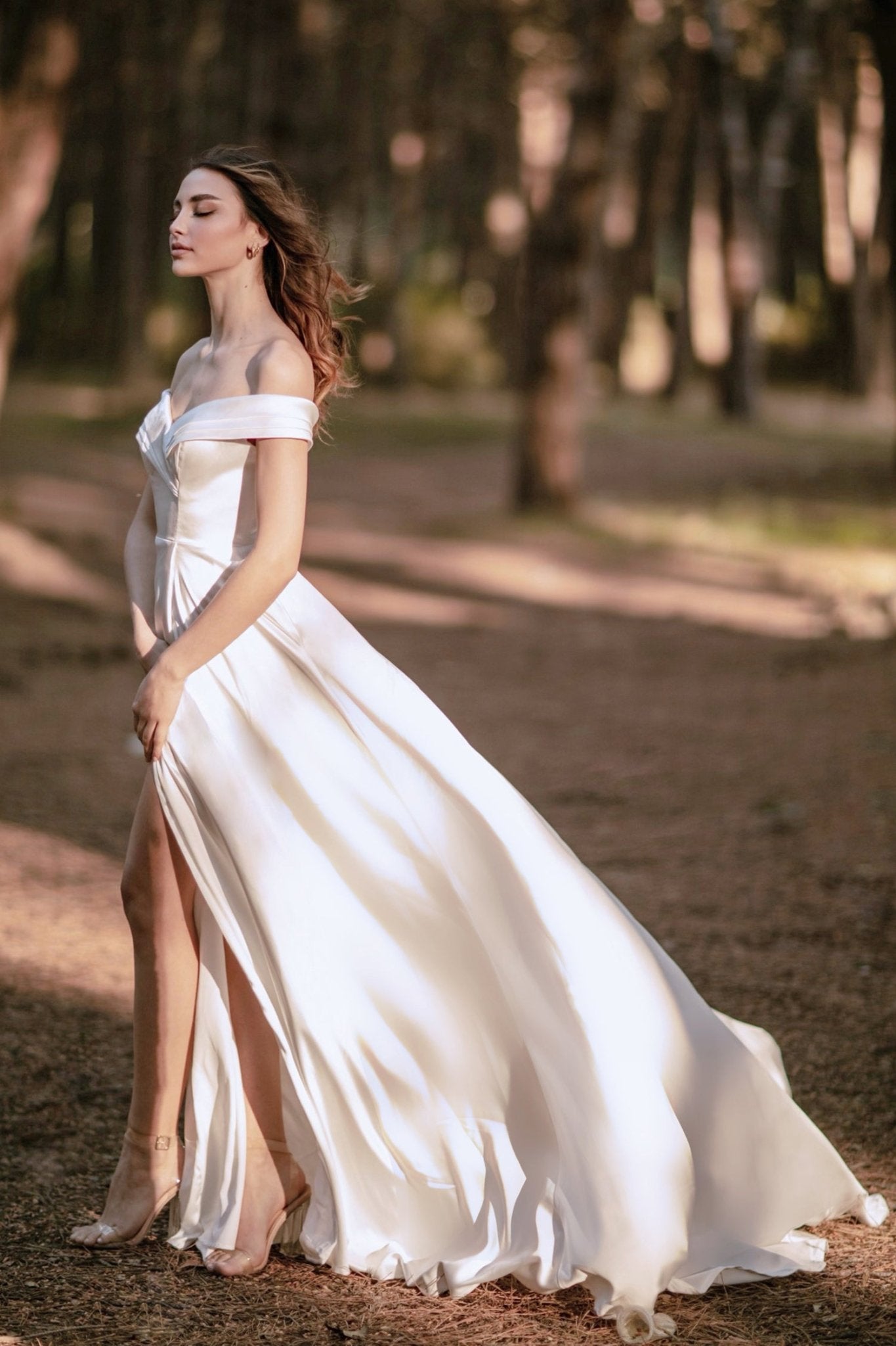 Tina Holly Couture TW101 Off White Sweetheart Off - Shoulder Neckline A - line Wedding Dress in Australia | One Honey Boutique
