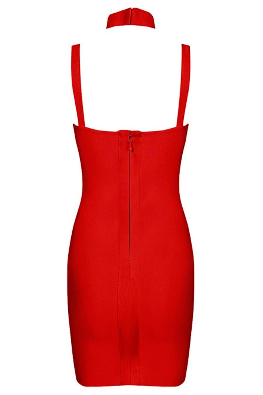 Honey Couture MICHAELA Red Bustier Bandage Dress in Australia | One Honey Boutique