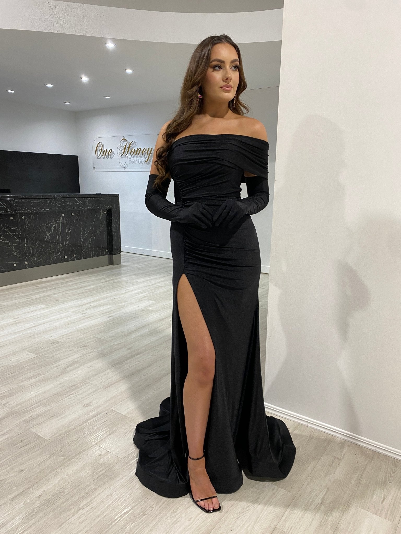 BALENCI - USSY Mermaid Formal Dress w Gloves in Australia | One Honey Boutique