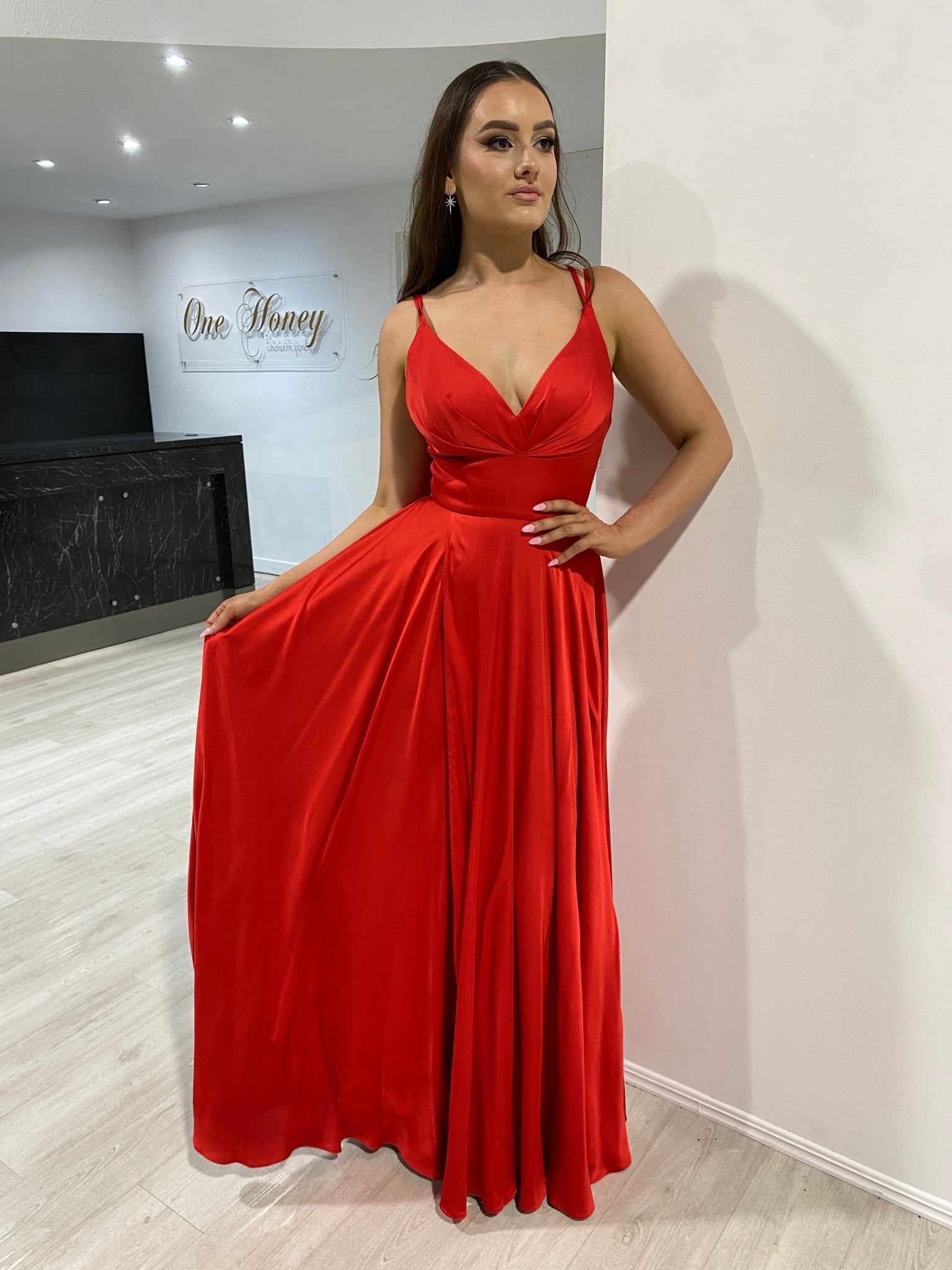 ROSALIA Silky A Line Formal & Prom Dress in Australia | One Honey Boutique