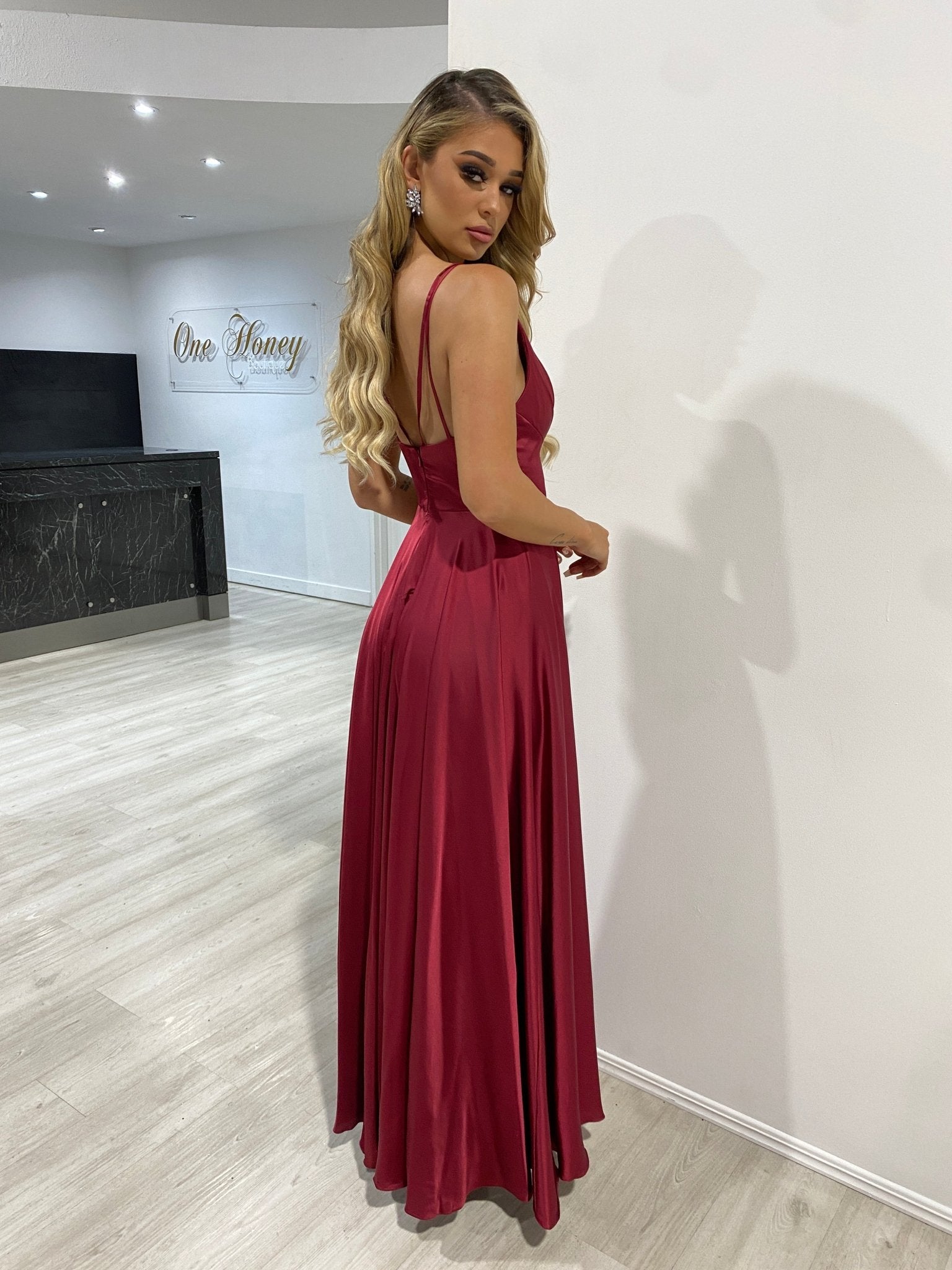 ROSALIA Silky A Line Formal & Prom Dress in Australia | One Honey Boutique