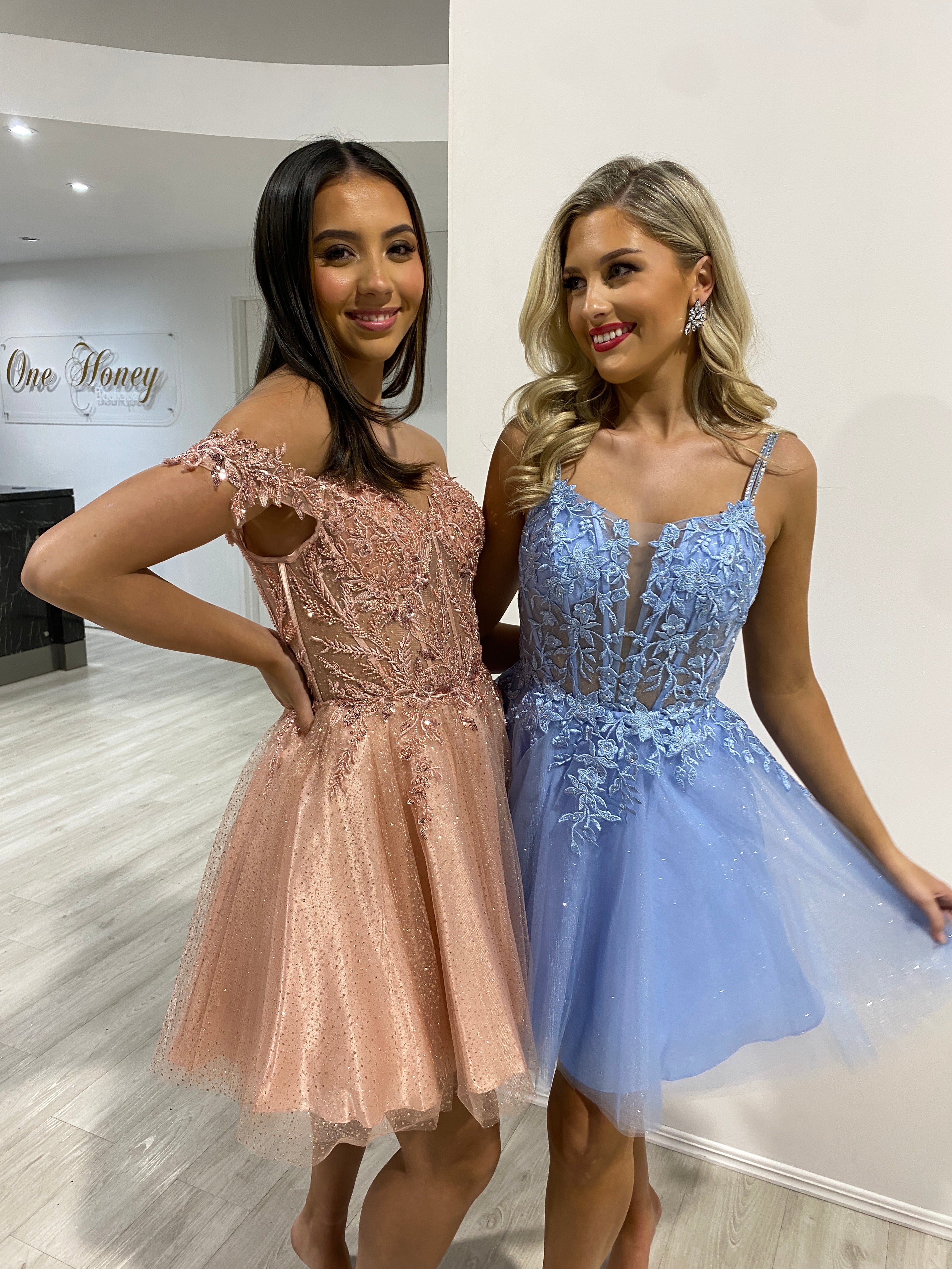 CHERRY Diamanté Beaded Strap Tulle Frilly Party Dress