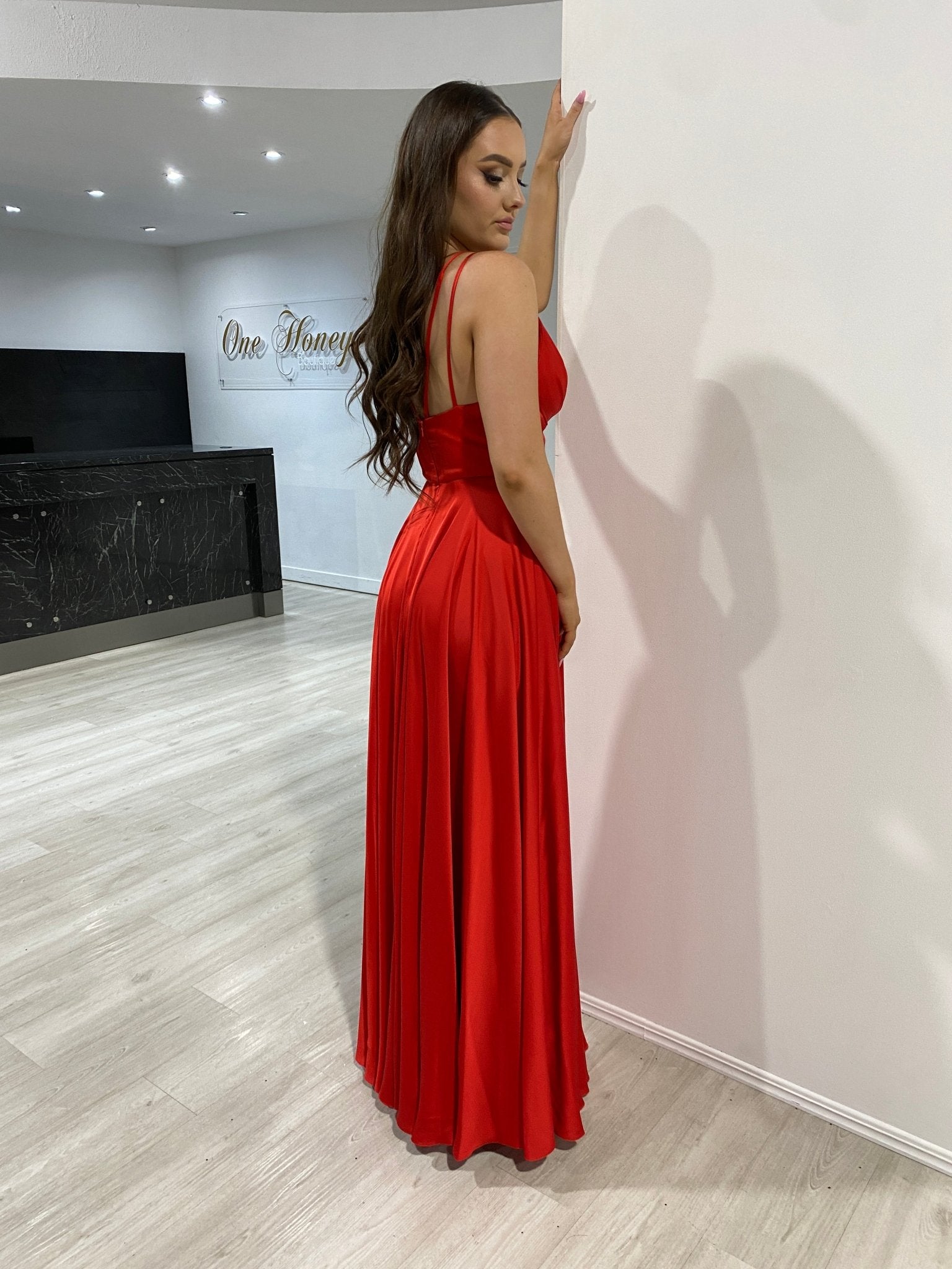 ROSALIA Silky A Line Formal & Prom Dress in Australia | One Honey Boutique