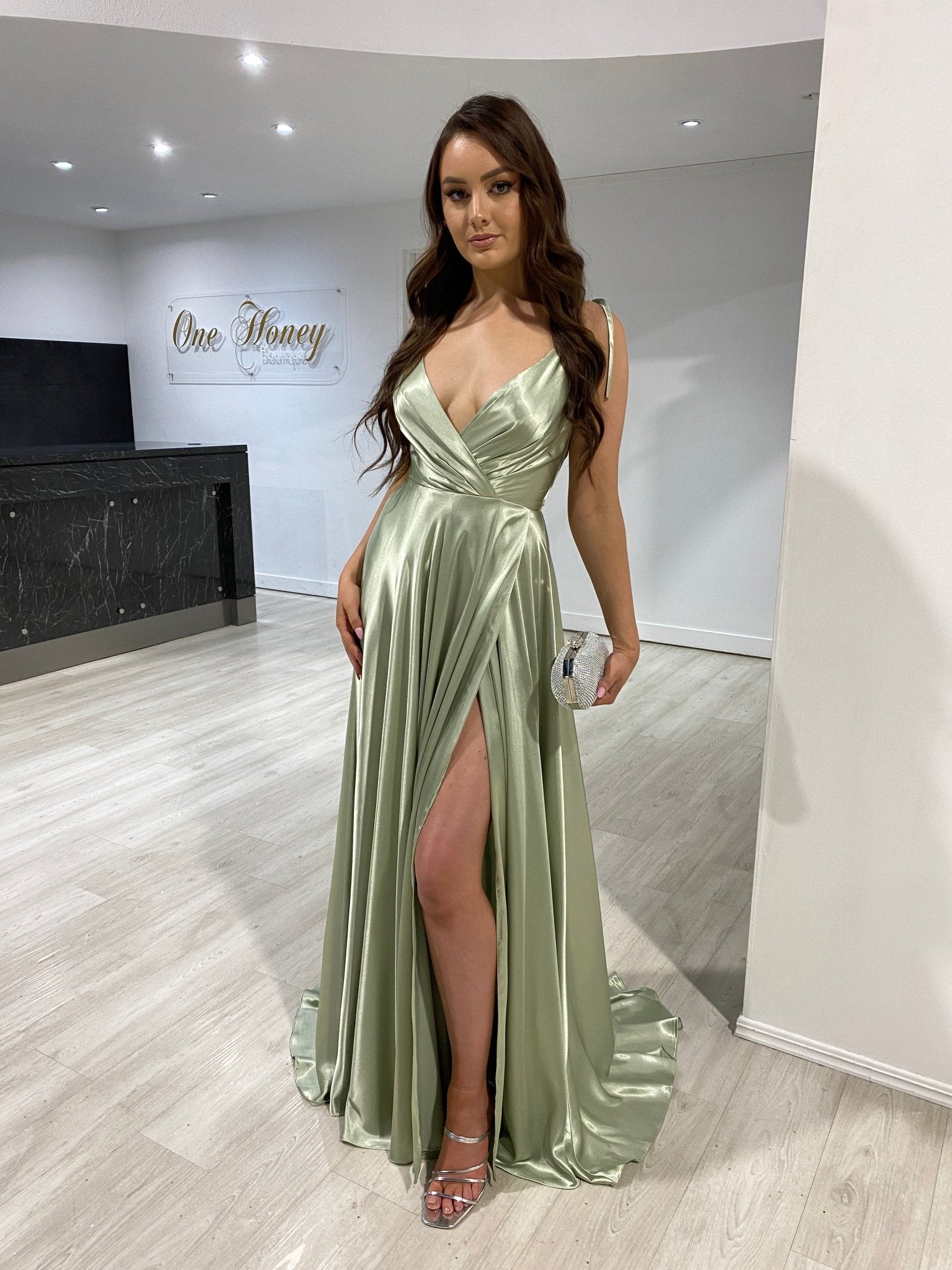 Honey Couture VINETTA Diamanté Box Clutch Bag in Australia | One Honey Boutique