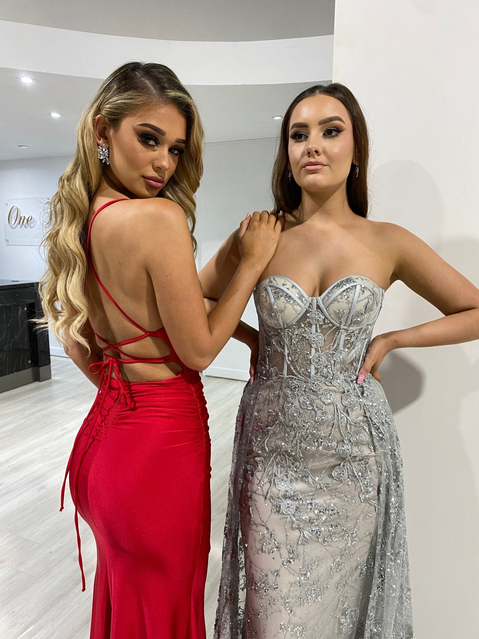 Honey Couture TASMIN Red Bum Scrunch Lace Up Back Short Formal Dress in Australia | One Honey Boutique