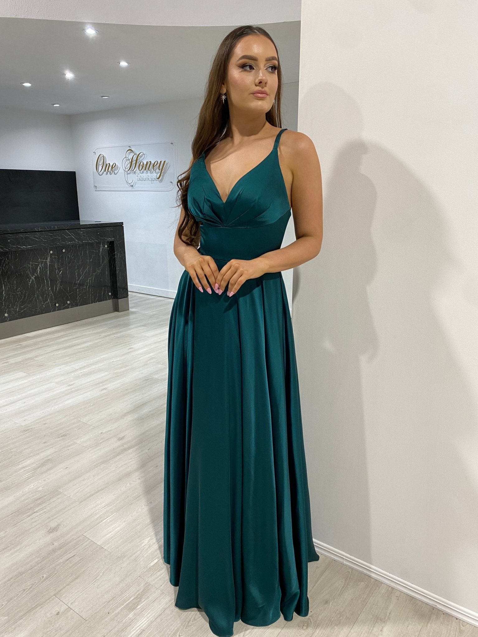 ROSALIA Silky A Line Formal & Prom Dress in Australia | One Honey Boutique