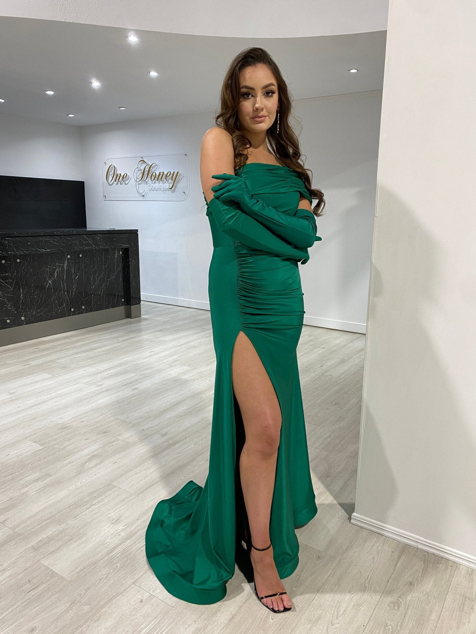 BALENCI - USSY Mermaid Formal Dress w Gloves in Australia | One Honey Boutique