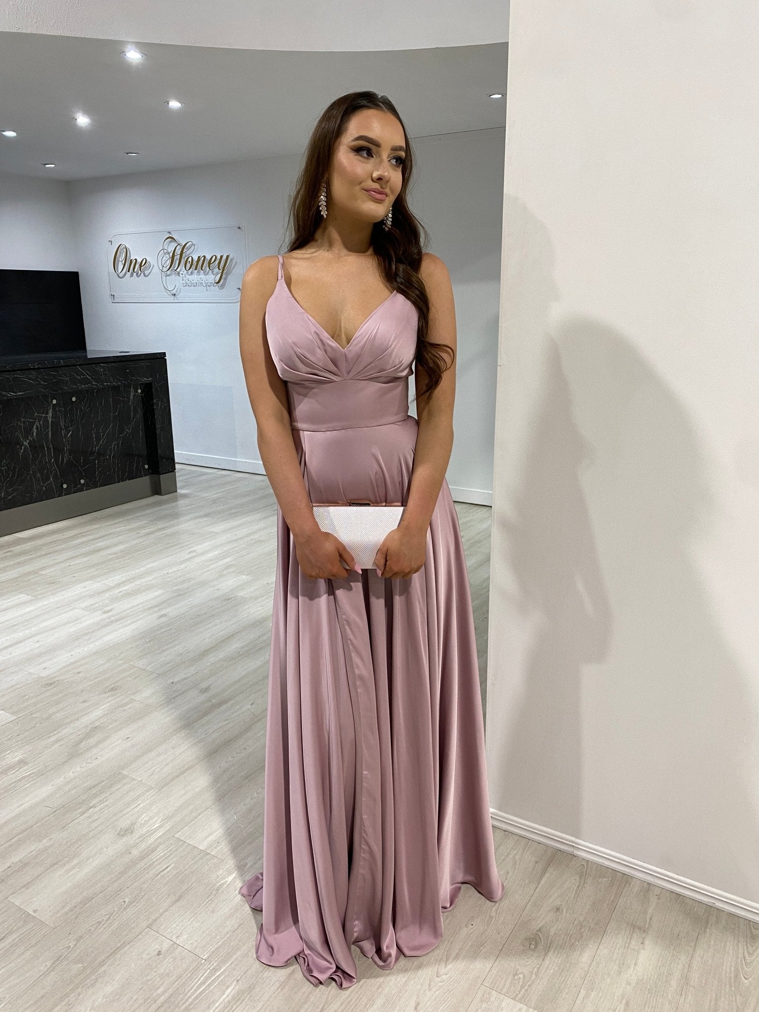 ROSALIA Silky A Line Formal & Prom Dress in Australia | One Honey Boutique