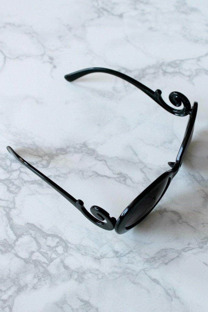 Honey Couture SWIRL Black Style Sunglasses Honey Couture Sunglasses$ AfterPay Humm ZipPay LayBuy Sezzle